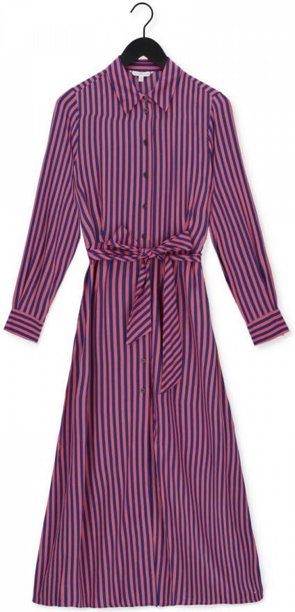 Tommy Hilfiger Roze Maxi Jurk Viscose Long Shirt Dress Ls