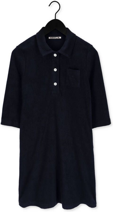 Vanilia Donkerblauwe Mini Jurk Towel Polo Dress