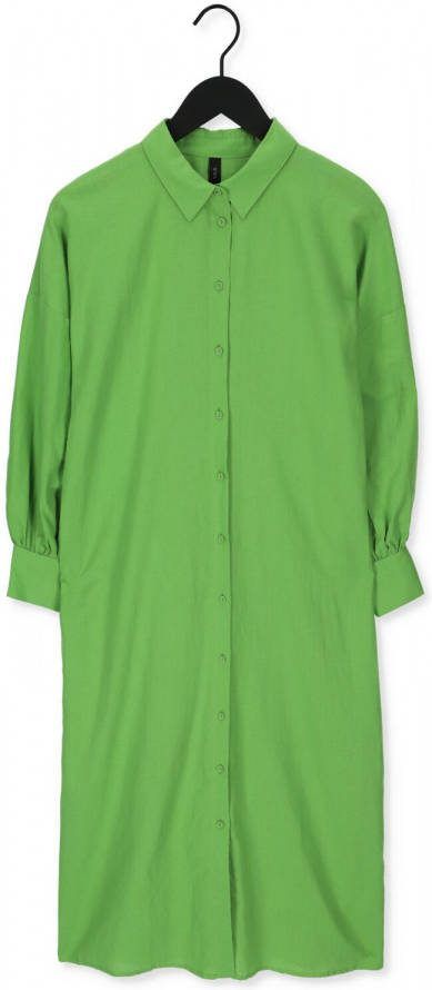 Y.A.S. Groene Midi Jurk Yasornella Ls Long Shirt Dress