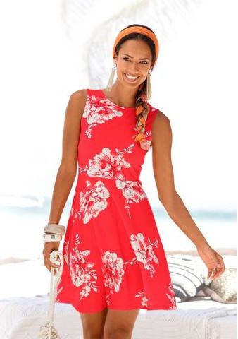 Beachtime Strandjurk met bloemenprint