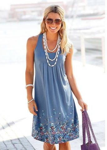 BEACH TIME Beachtime Strandjurk, met bloemenprint
