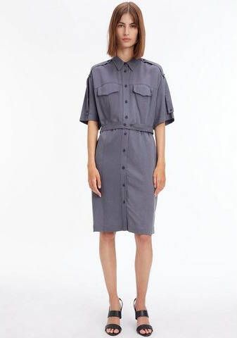 Calvin Klein Jurk met overhemdkraag(set, 2 delig, Met een bindceintuur )