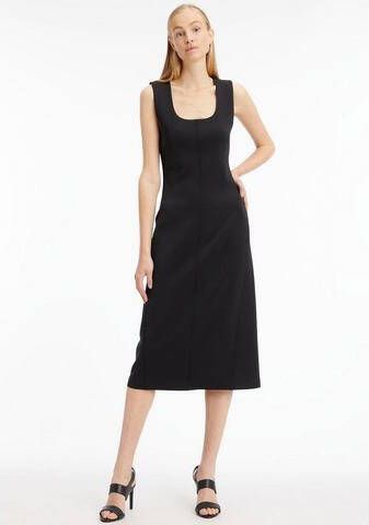 Calvin Klein Midi jurk TECHNICAL KNIT MIDI DRESS