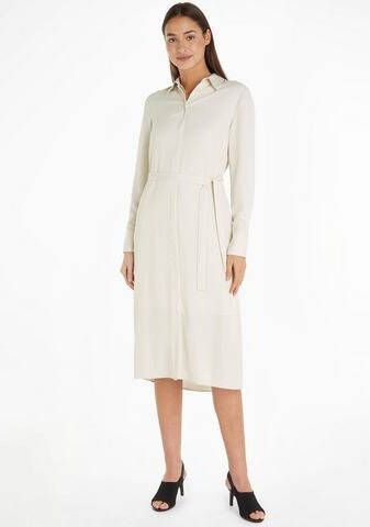 Calvin Klein Midi jurk(set, 2 delig, Met bindstrik )