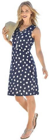 Zomerjurk in marine/wit van feel good