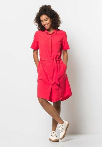 Jack Wolfskin Jurk met overhemdkraag HOLIDAY MIDI DRESS