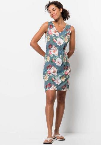 Jack Wolfskin Tioga Road Flower Dress Jurk Dames Grijs