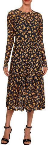 Tommy Hilfiger Midi jurk MESH ROSE MIDI SLIM DRESS