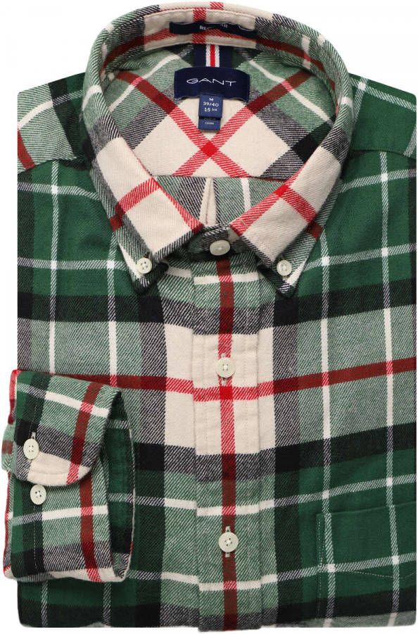 Gant Casual hemd lange mouw d2. reg ut flannel tartan shir 3220089/338