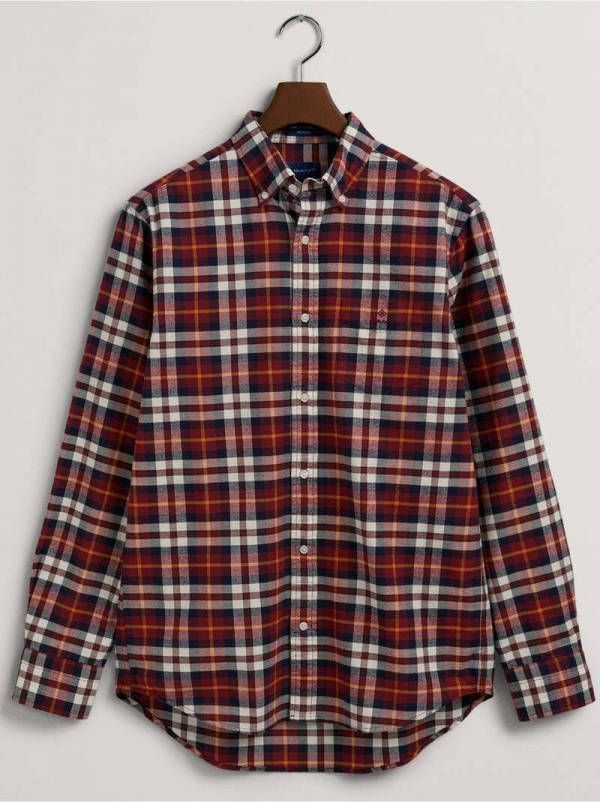 Gant Casual hemd lange mouw d1. reg brushed oxf tartan shi 3220070/604