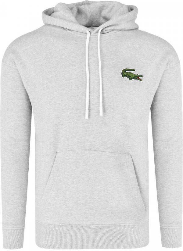Lacoste Regular Fit Hooded Sweatshirt lichtgrijs, Effen