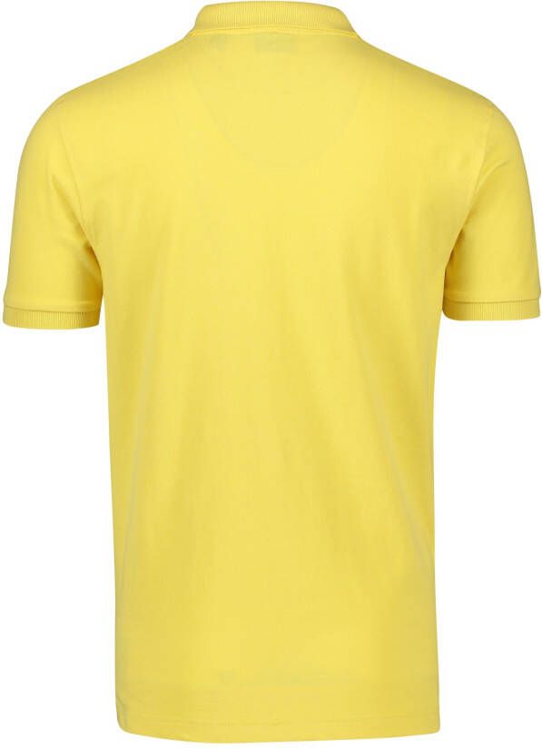 GANT Regular Fit Polo shirt Korte mouw geel