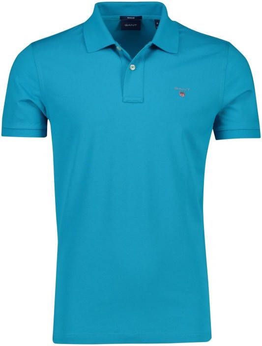 Gant Regular fit polo van piqu&#xE9, katoen met logoborduring