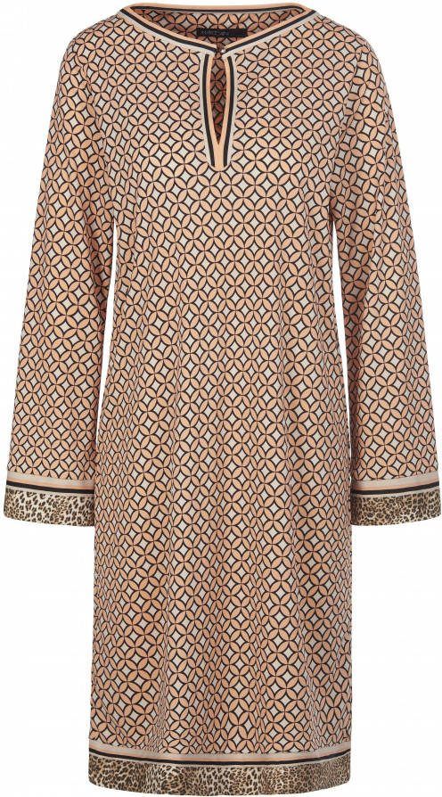 Marc Cain Jersey jurk lange mouwen oranje