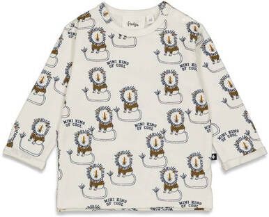 Feetje Lange Mouw Shirt AOP King Of Cool Off white
