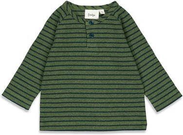 Feetje Long Sleeve Shirt Gestreept Cool To The Bone Army Melange