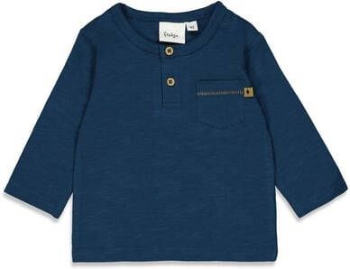 Feetje ! Jongens Shirt Lange Mouw -- Donkerblauw Katoen/elasthan