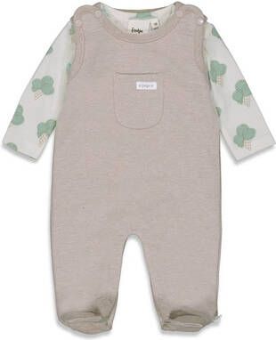 Feetje Romper 2 delig Ice Baby Taupe Melange