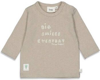 Feetje ! Unisex Shirt Lange Mouw -- Taupe Katoen/polyester/elasthan