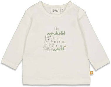 Feetje Shirt met lange mouwen Welcome Tot Earth korting white