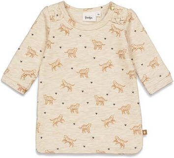 Feetje Sweat Dress Wild At Heart Off white Melange