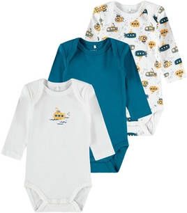 Name It Body met lange mouwen Van biokatoen, SUBMARINE(set, 3 delig )