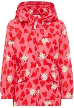 name it MINI gebloemde zomerjas Mello met hartjes roze