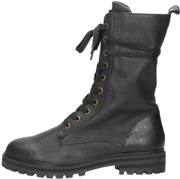 Mexx Hatty leren veterboots zwart