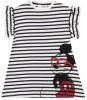 Desigual gestreepte Mickey Mouse A lijn jurk wit/zwart online kopen