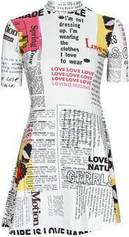 Desigual Korte Jurk VEST_NEWSPAPER
