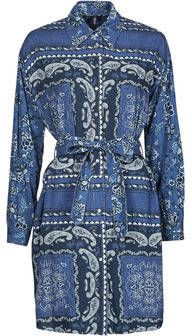 Liu Jo Korte Jurk ABITO DENIM TEXAN DEN.BLUE SOHO WASH