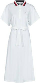 Tommy Hilfiger Korte Jurk GBL STP FLARE MIDI POLO DRESS SS