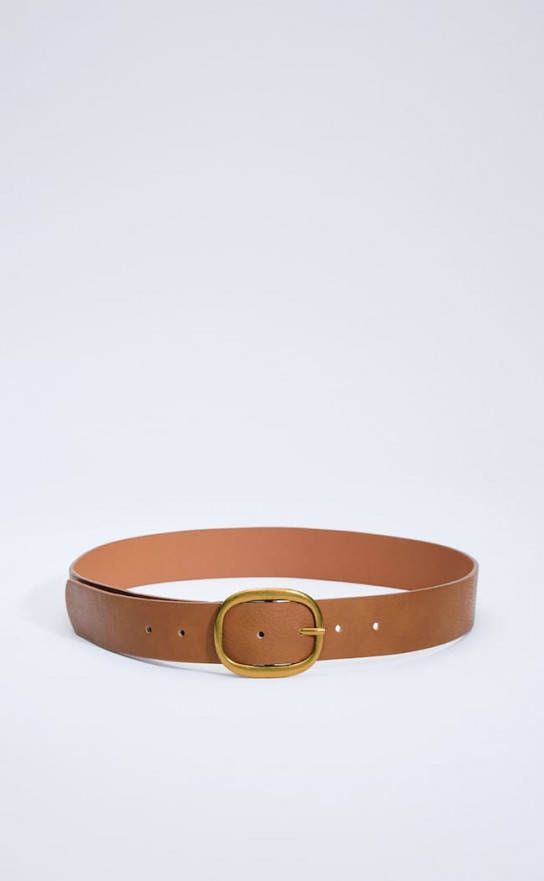 Stradivarius Basic Jaren 90 Riem Lichtkameel 80