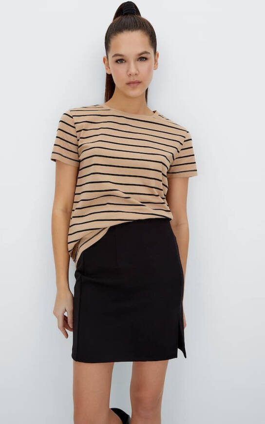 Stradivarius Basic Shirt Beige