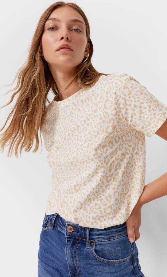Stradivarius Basic Shirt Ecru