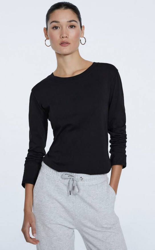 Stradivarius Basic T Shirt Van Katoen Zwart