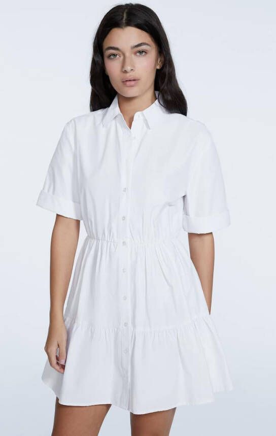 Stradivarius Korte Shirtdress Wit