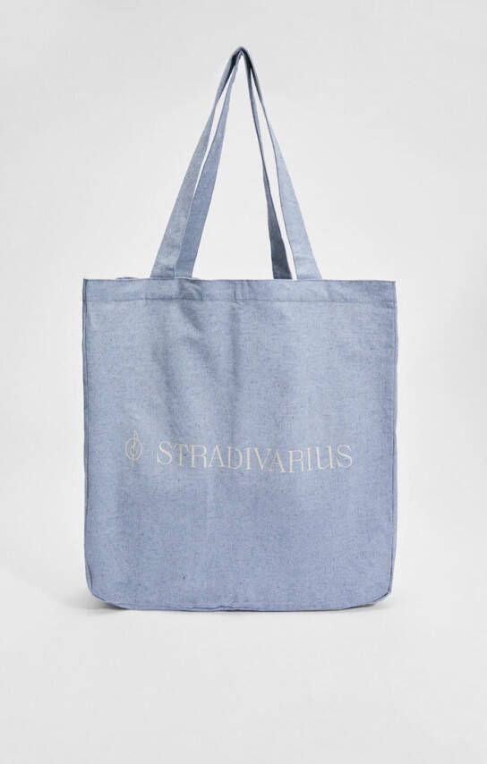 Stradivarius Middelgrote Gerecycleerde Shopper Grijs 103