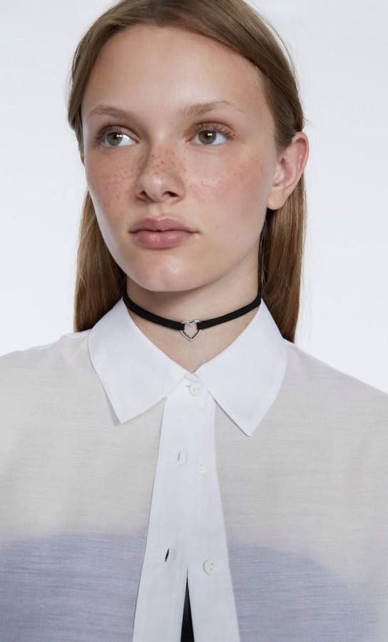 Stradivarius Soepelvallende Blouse Wit