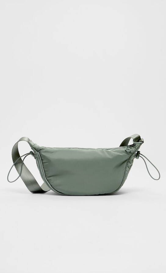 Stradivarius Sportieve Schoudertas Van Stof Groen