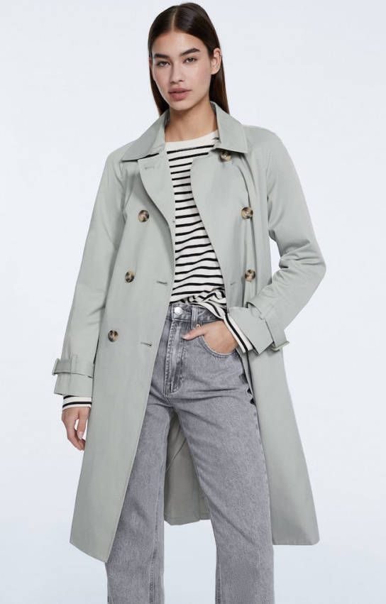 Stradivarius Stevige Trenchcoat Groen