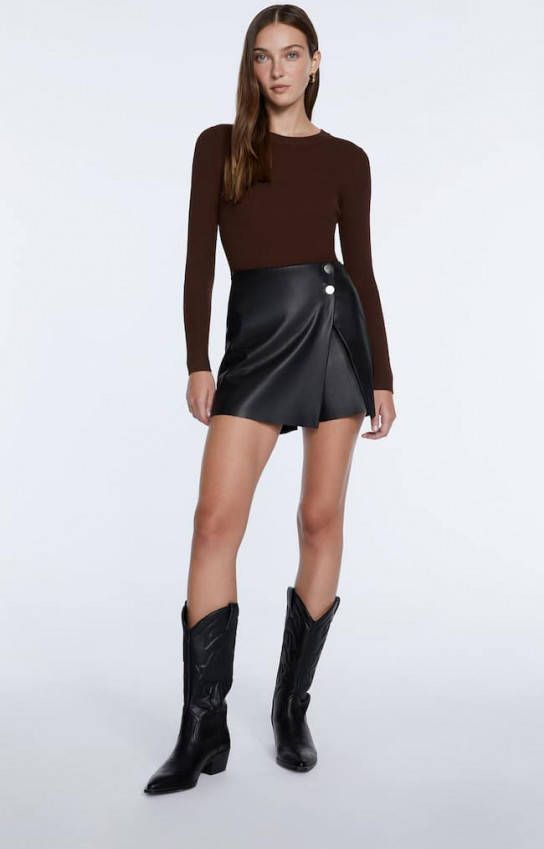 Stradivarius Sweater Met Ronde Hals Bruin