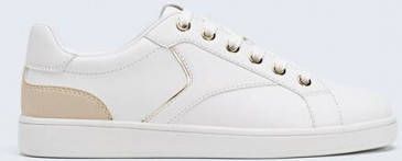 Stradivarius Witte Sneakers Met Hieldetail Wit 38