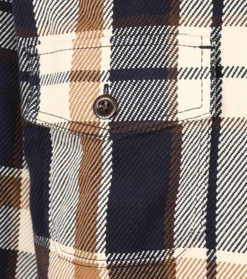 Gant Heavy Geruit Overshirt Vintage Cream Heren