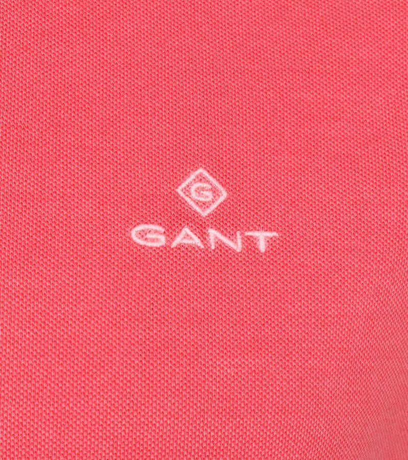 Gant Pole in Coton Piqué Sunfaded , Roze, Heren