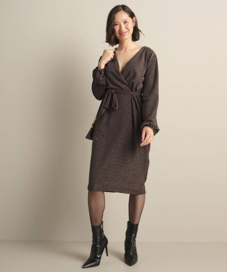 terStal Dames Glitter jurk goud in