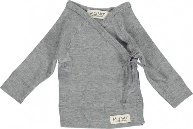 MarMar Copenhagen Tops Tut Wrap Long Sleeve Modal New Born Grijs