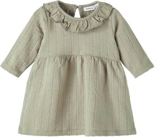 name it Jurken Nbfdussie Long Sleeve Dress Beige