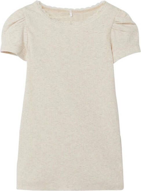 name it T shirts Girls Kab Short Sleeve Top Beige
