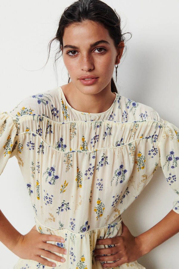 BA&SH Alois mini tuniekjurk met bloemenprint